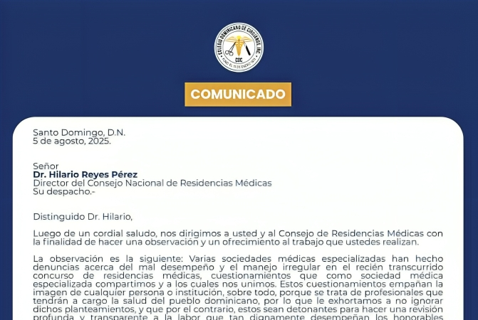 Cirujanos dominicanos piden revisión transparente de proceso de residencias médicas Cirujanos dominicanos piden revisión transparente de proceso de residencias médicas