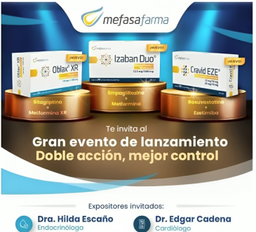 Mefasa Farma presentará nuevas combinaciones terapéuticas con evento científico en Santo Domingo