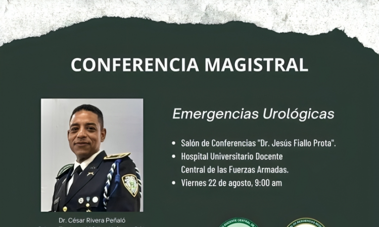 Hospital Central Fuerzas Armadas organiza conferencia sobre emergencias urológicas