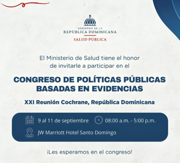 Salud Pública invita a participar en el Congreso de Políticas Públicas Basadas en Evidencias