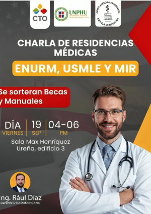 JAEMED-UNPHU invita a participar en conferencia exclusiva sobre Residencias Médicas para médicos internos