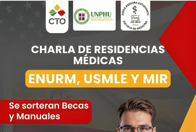 JAEMED-UNPHU invita a participar en conferencia exclusiva sobre Residencias Médicas para médicos internos