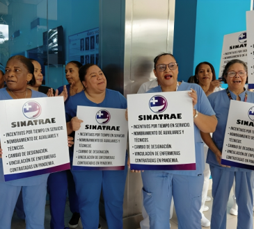 Enfermeras del Hospital Cabral y Báez realizan nuevo paro por incumplimiento de promesas gubernamentales