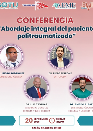 EMIG-UNIBE y Trauma RD organizan conferencia sobre abordaje integral del paciente politraumatizado