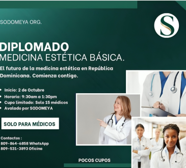 Sodomeya invita a participar en Diplomado de Medicina Estética Básico para médicos
