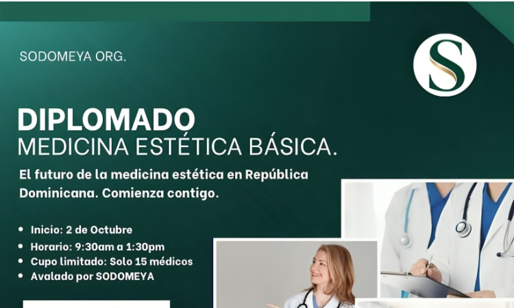 Sodomeya invita a participar en Diplomado de Medicina Estética Básico para médicos