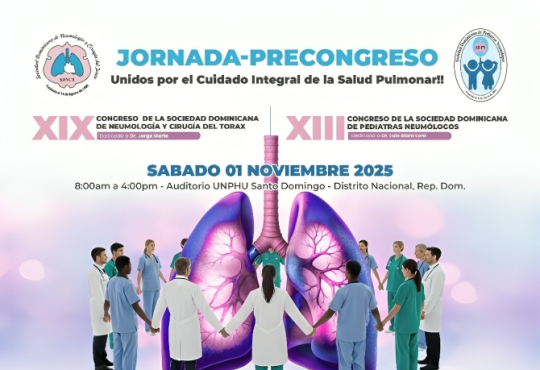 Jornada precongreso reunirá a especialistas en enfermedades respiratorias en Santo Domingo