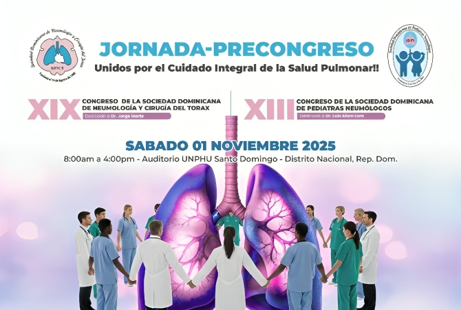 Jornada precongreso reunirá a especialistas en enfermedades respiratorias en Santo Domingo