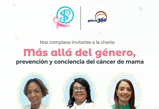 Hospital Plaza de la Salud y Galería 360 invitan a participar en charla sobre prevención de cáncer de mama