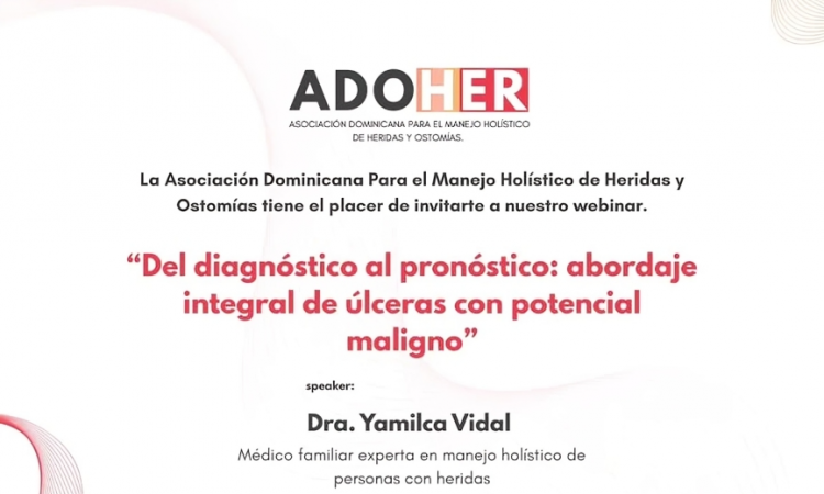 ADOHER organiza webinar sobre abordaje integral de úlceras con potencial maligno