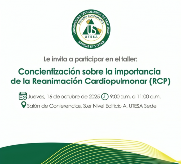 UTESA invita a participar en taller sobre Reanimación Cardiopulmonar