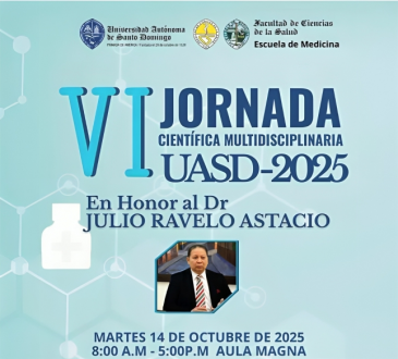 UASD anuncia VI Jornada Científica Multidisciplinaria de Medicina dedicada al Dr. Julio Ravelo Astacio