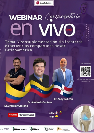 Webinar gratuito reunirá a médicos de Latinoamérica para analizar avances en Viscosuplementación