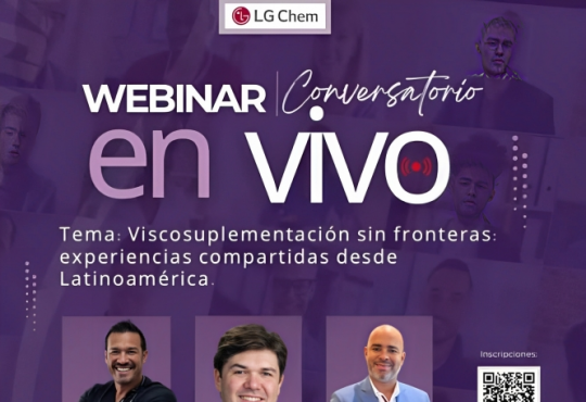 Webinar gratuito reunirá a médicos de Latinoamérica para analizar avances en Viscosuplementación