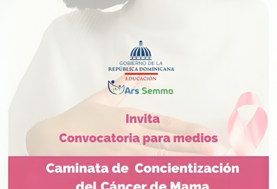 ARS SEMMA convoca a caminata de concienciación sobre cáncer de mama "La educación se viste de Rosa"