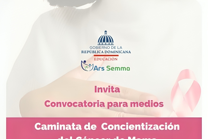 ARS SEMMA convoca a caminata de concienciación sobre cáncer de mama "La educación se viste de Rosa" ARS SEMMA convoca a caminata de concienciación sobre cáncer de mama "La educación se viste de Rosa"