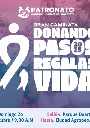 Asociación de Estudiantes de Medicina UASD SFM invita a la caminata "Donando Pasos, Regalas Vidas 2025"