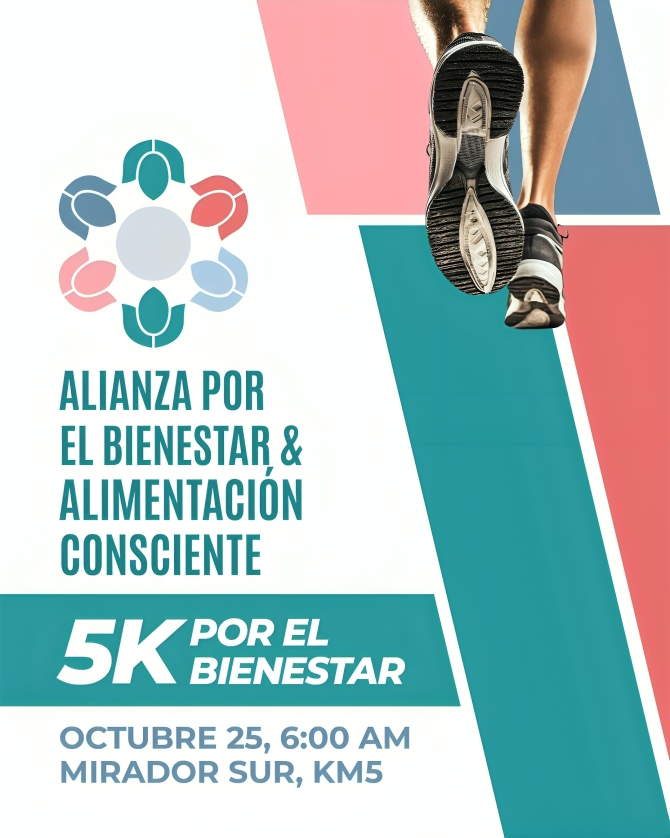 Alianza por el Bienestar convoca a carrera 5K para promover salud y alimentación consciente