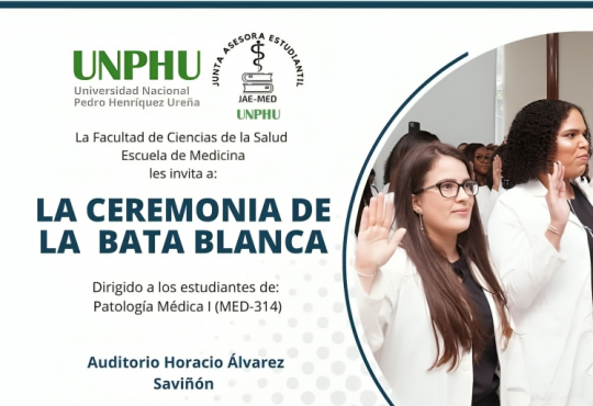 JAEMED-UNPHU invita a participar en la Ceremonia de la Bata Blanca 