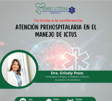 EMIG UTESA invita a participar en charla sobre manejo prehospitalario de ictus
