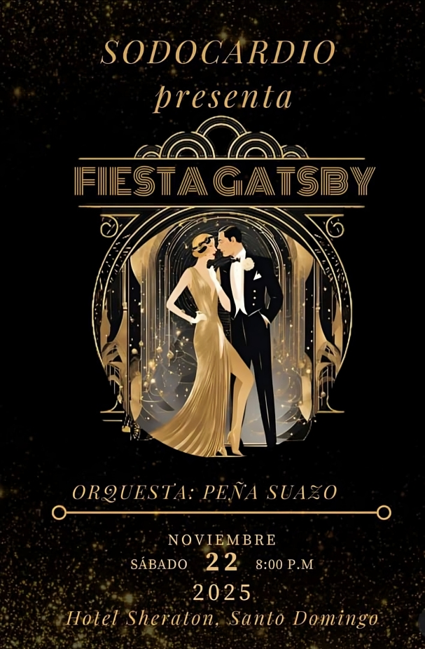 Sociedad Dominicana de Cardiología celebrará una exclusiva Fiesta Gatsby para sus miembros