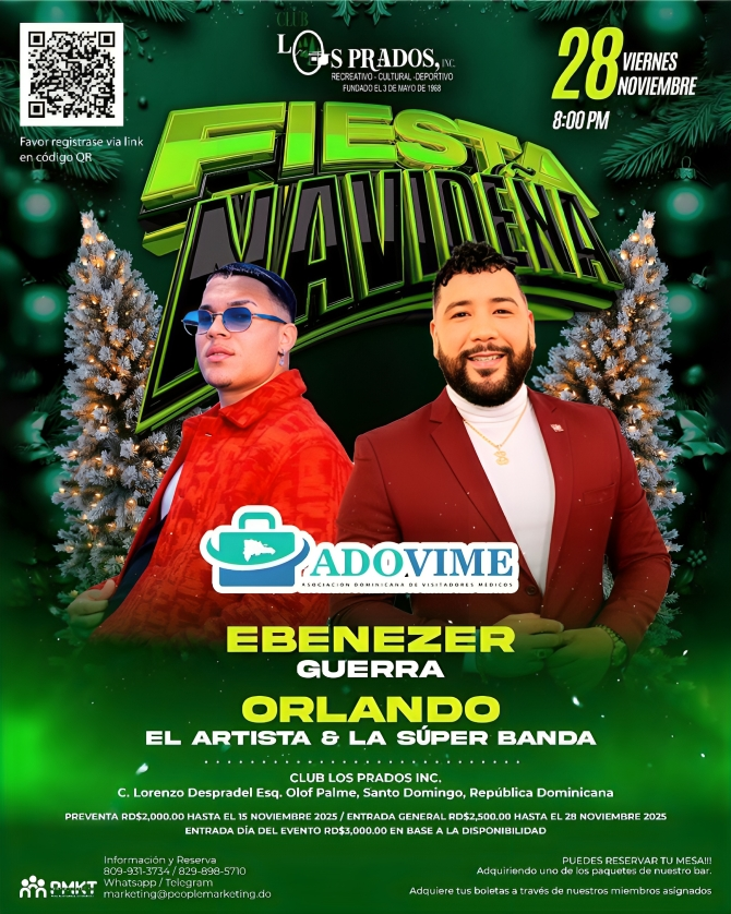 ADOVIME inicia temporada navideña con gran fiesta en Club Los Prados ADOVIME inicia temporada navideña con gran fiesta en Club Los Prados
