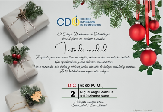 Odontólogos dominicanos convocan a celebración navideña para sus miembros Odontólogos dominicanos convocan a celebración navideña para sus miembros