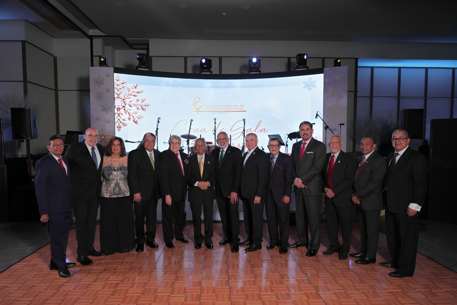 SDOG celebra su Cena de Gala por el 75 aniversario, reconoce a sus pasados presidentes y anuncia oficialmente el Día Nacional del Ginecobstetra Dominicano