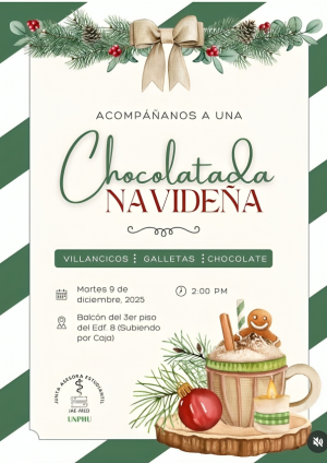 JAEMED-UNPHU invita a participar en chocolatada navideña para comunidad universitaria