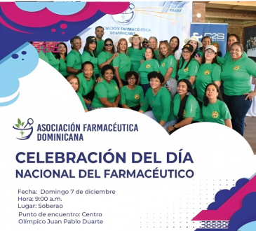 Asociación Farmacéutica Dominicana conmemorará el Día Nacional del Farmacéutico en Jornada Especial