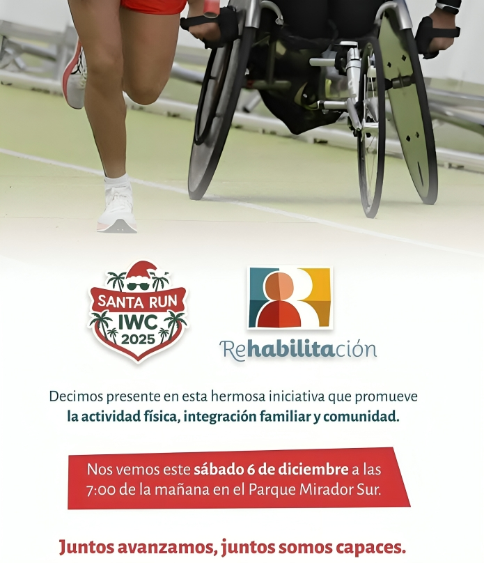 Rehabilitación RD e International Women's Club convocan a la Caminata Inclusiva "Santa Run 2025" Rehabilitación RD e International Women's Club convocan a la Caminata Inclusiva "Santa Run 2025"