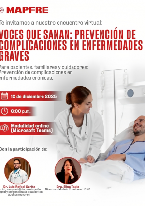 MAPFRE SALUD ARS organiza conversatorio virtual sobre manejo y prevención de complicaciones en enfermedades graves
