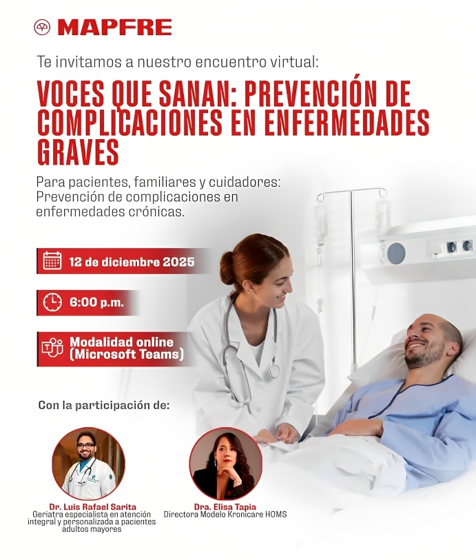 MAPFRE SALUD ARS organiza conversatorio virtual sobre manejo y prevención de complicaciones en enfermedades graves MAPFRE SALUD ARS organiza conversatorio virtual sobre manejo y prevención de complicaciones en enfermedades graves