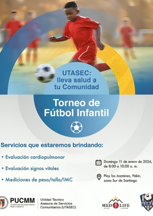 Acompañando el deporte infantil: UTASEC-PUCMM invita a jornada de promoción de la salud este domingo 11 de enero