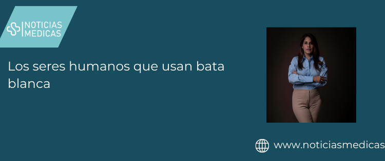 Los seres humanos que usan bata blanca