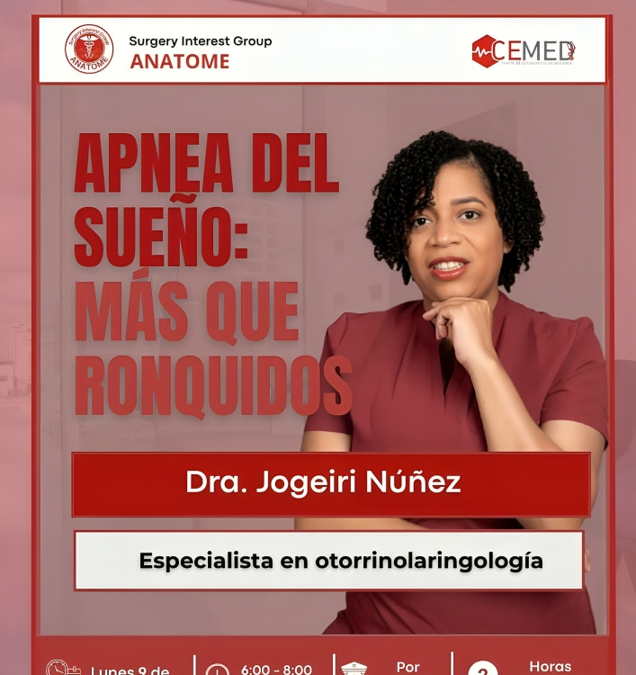 CEMED-INTEC invita a participar en charla sobre el Impacto Clínico de la Apnea del Sueño