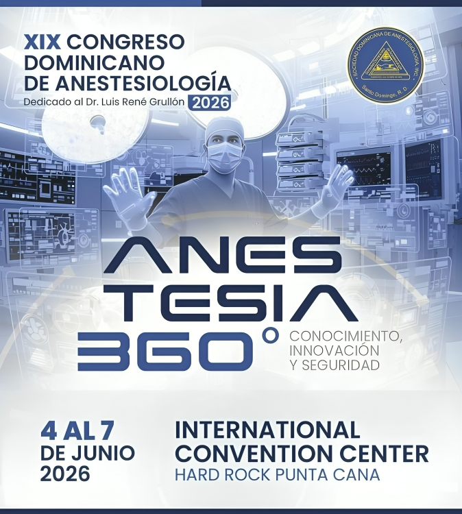 Especialistas nacionales e internacionales se darán cita en el Congreso Dominicano de Anestesiología 2026