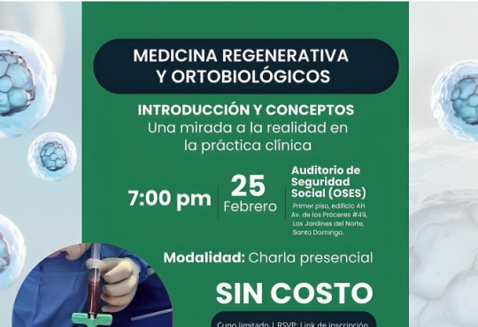 Especialistas abordarán alcances reales de los Ortobiológicos en charla académica para profesionales de la Ortopedia