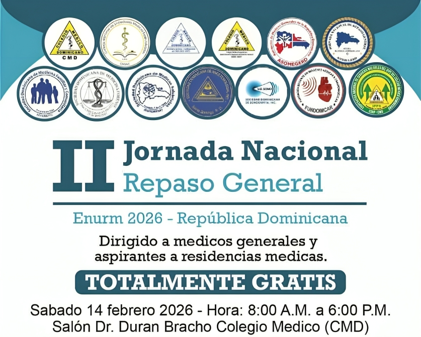 CMD anuncia Segunda Jornada Nacional de repaso general ENURM 2026 para el 14 de febrero