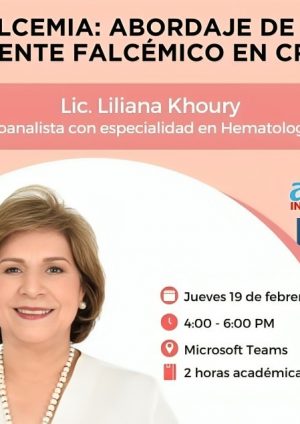 AMSA-INTEC convoca a charla virtual sobre Abordaje del Paciente Falcémico en Crisis con especialista en Hematología