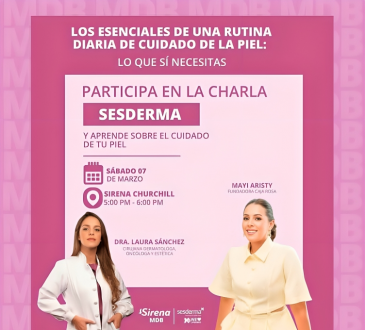 SESDERMA invita a charla sobre rutina diaria de cuidado de la piel 