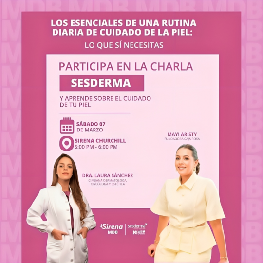 SESDERMA invita a charla sobre rutina diaria de cuidado de la piel 