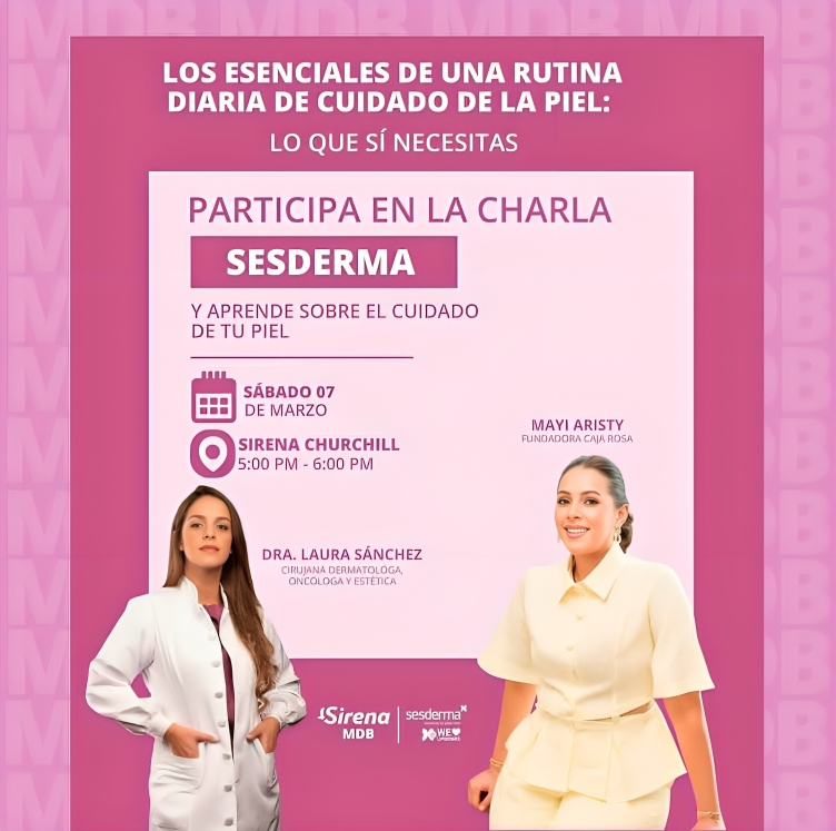 SESDERMA invita a charla sobre rutina diaria de cuidado de la piel 