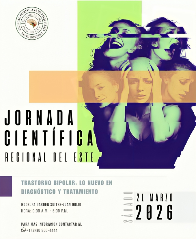 Sociedad de Psiquiatría invita a Jornada Científica Regional Este sobre trastorno bipolar Sociedad de Psiquiatría invita a Jornada Científica Regional Este sobre trastorno bipolar