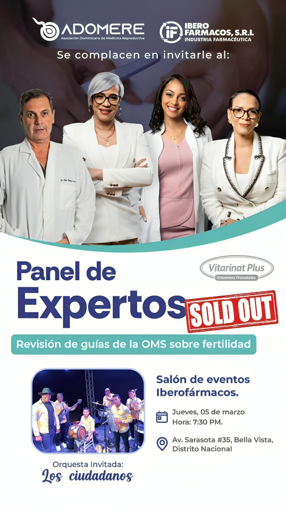 Asociación Dominicana de Medicina Reproductiva e Iberofármacos presentan Panel de Expertos sobre guías OMS de fertilidad Asociación Dominicana de Medicina Reproductiva e Iberofármacos presentan Panel de Expertos sobre guías OMS de fertilidad
