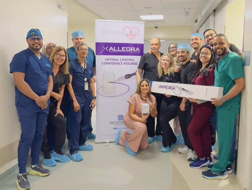 Cedimat se convierte en el primer centro de Latinoamérica en implantar válvula aórtica Allegra con sistema Imperia