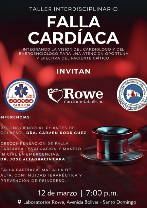 Sociedades de Emergenciología y Cardiología invitan a taller interdisciplinario sobre falla cardíaca