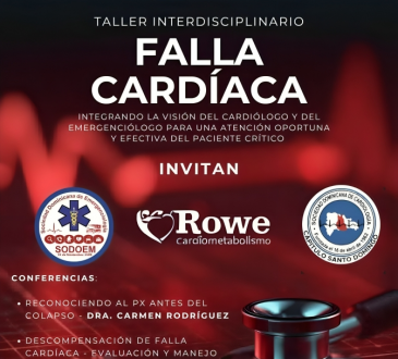 Sociedades de Emergenciología y Cardiología invitan a taller interdisciplinario sobre falla cardíaca
