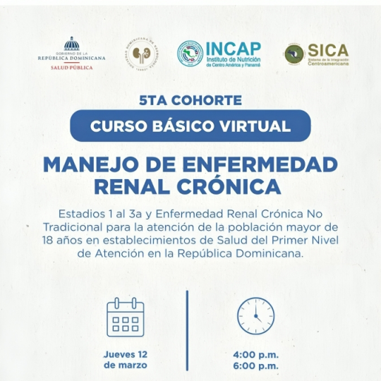 Ministerio de Salud Pública invita a médicos y personal de salud a curso virtual sobre Enfermedad Renal Crónica