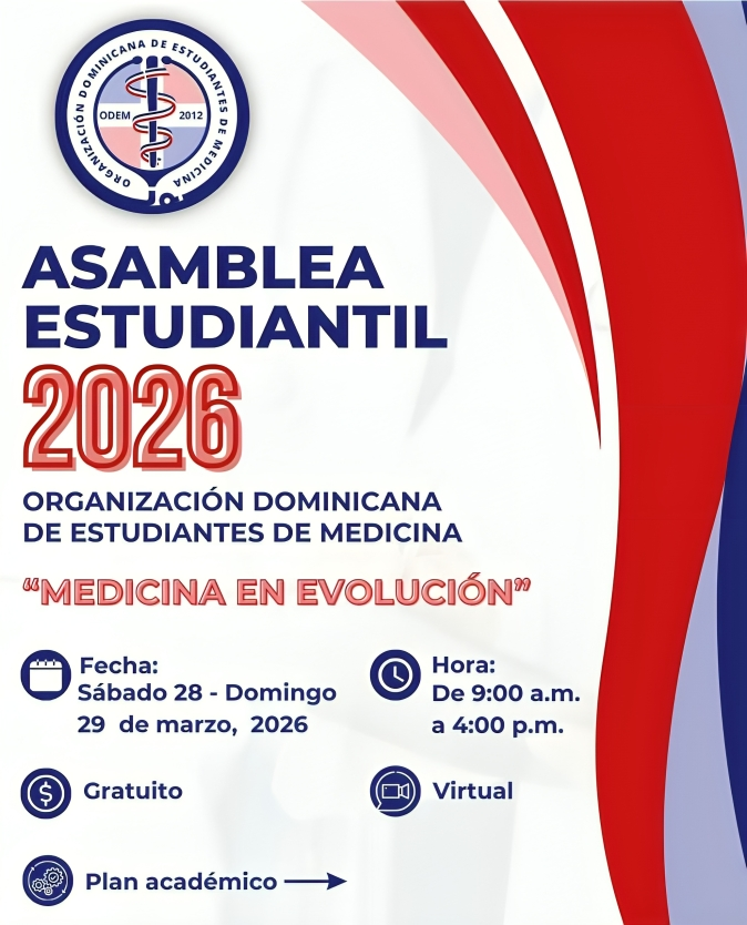 Organización Dominicana de Estudiantes de Medicina invita a Asamblea Estudiantil ODEM 2026
